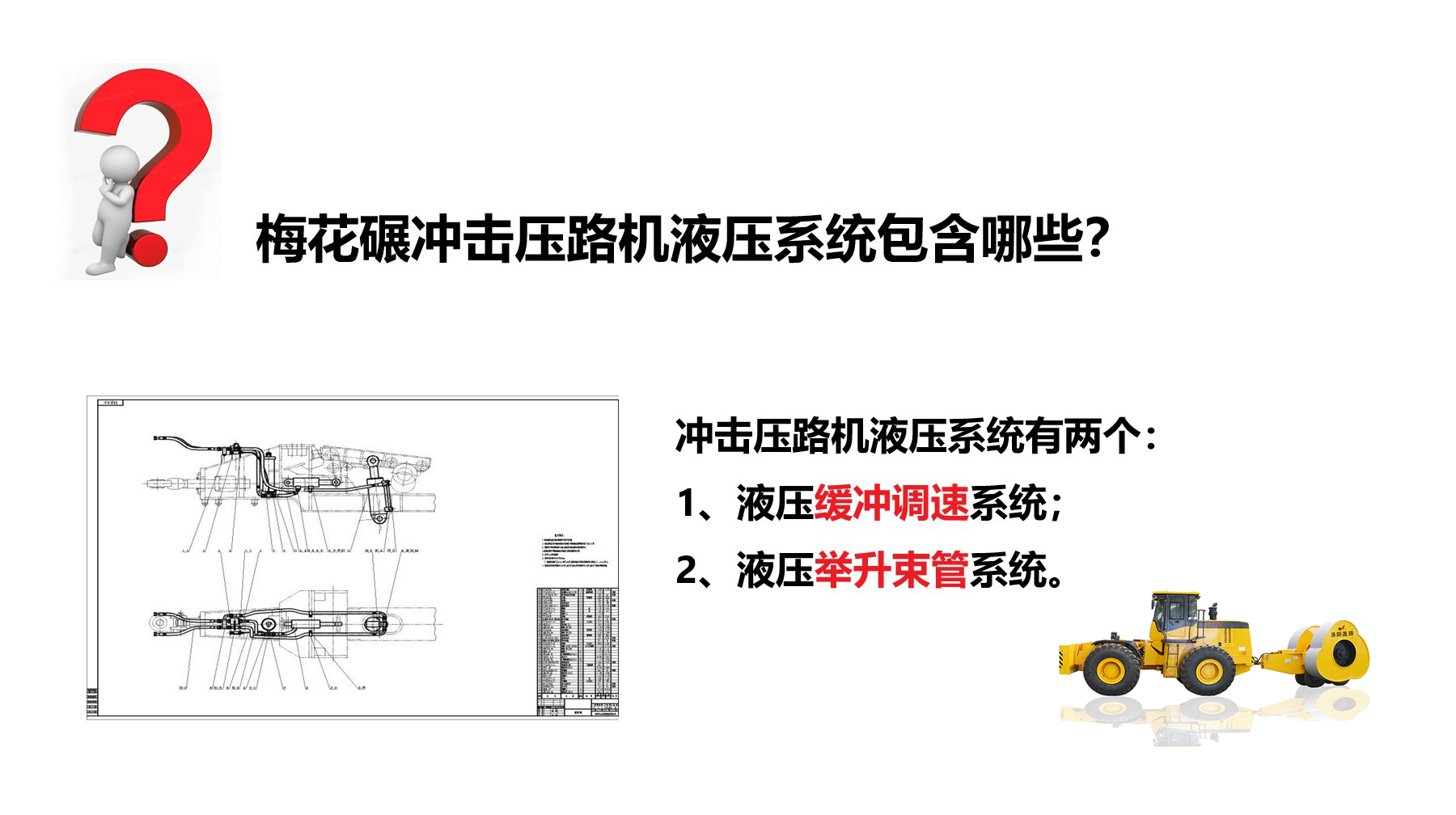 沖擊碾液壓系統(tǒng)有哪些？作用是什么？
